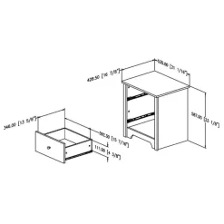 Meubles South Shore 1-Drawer Nightstand - South Shore