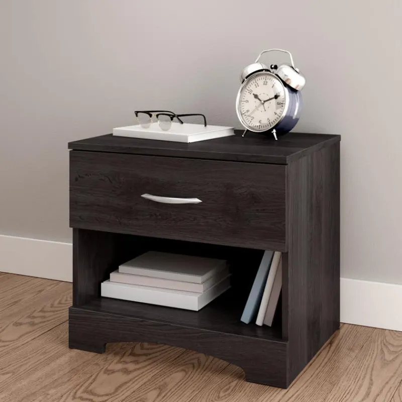 Meubles South Shore 1-Drawer Nightstand with Charging Outlet - South Shore