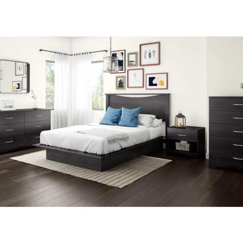 Meubles South Shore 1-Drawer Nightstand with Charging Outlet - South Shore