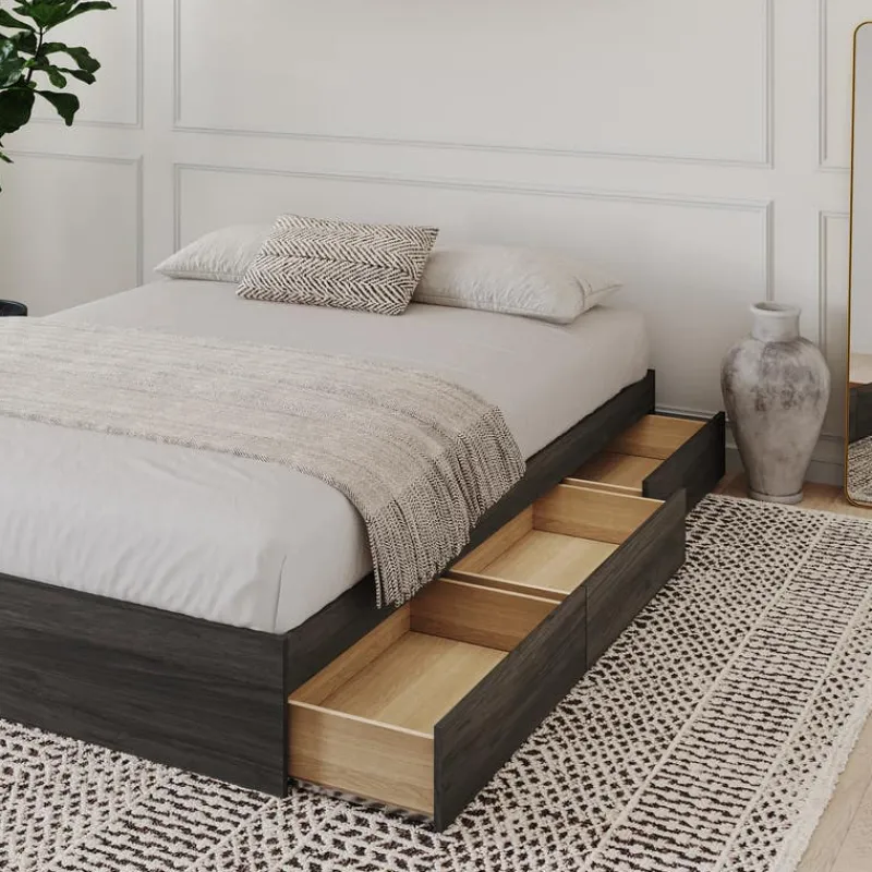 Nexera 3-Drawer Storage King Bed (78") -