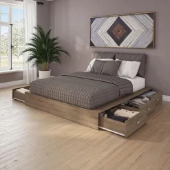 SUA-V 6-Drawer Storage Queen Platform Bed (60")
