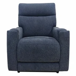 Electric Lift Recliner with Massage, Heat, and Adjustable Headrest - Blue