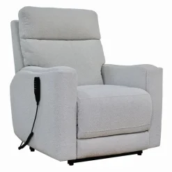 Electric Lift Recliner with Massage, Heat, and Adjustable Headrest - Beige