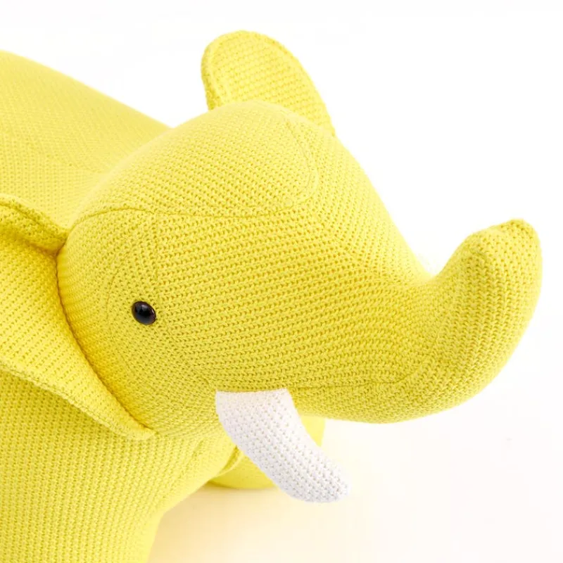 Elephant-Shaped Kids Pouf – 30.3" x 14.2" x 13.4"