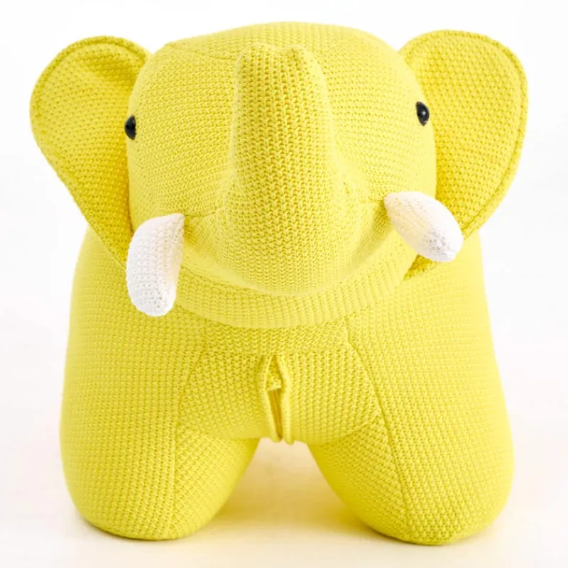 Elephant-Shaped Kids Pouf – 30.3" x 14.2" x 13.4"