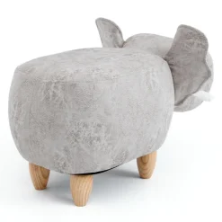 Elephant-Shaped Kids Pouf – 29.5
