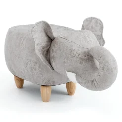 Elephant-Shaped Kids Pouf – 29.5
