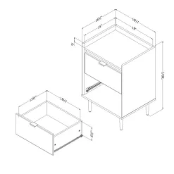 Meubles South Shore End Table - South Shore