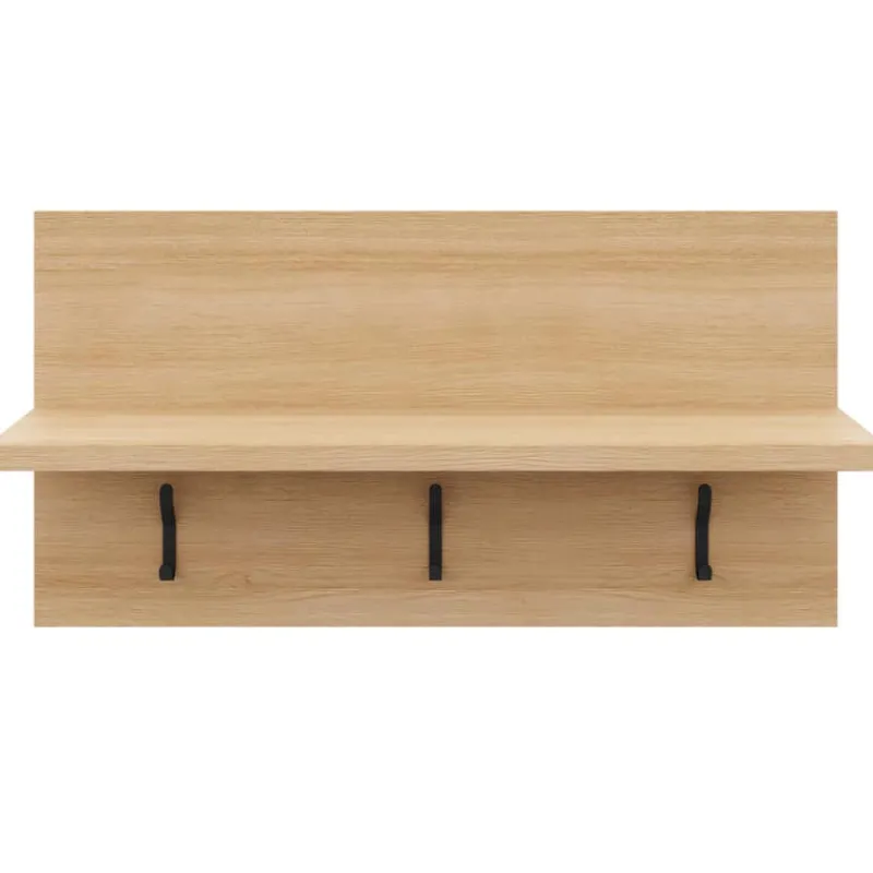 Nexera Entryway Wall-Mounted Coat Rack with Shelf