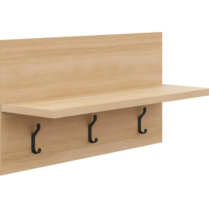 Nexera Entryway Wall-Mounted Coat Rack with Shelf
