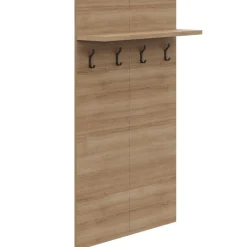 Nexera Entryway Wall-Mounted Coat Rack with Shelf