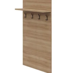 Nexera Entryway Wall-Mounted Coat Rack with Shelf