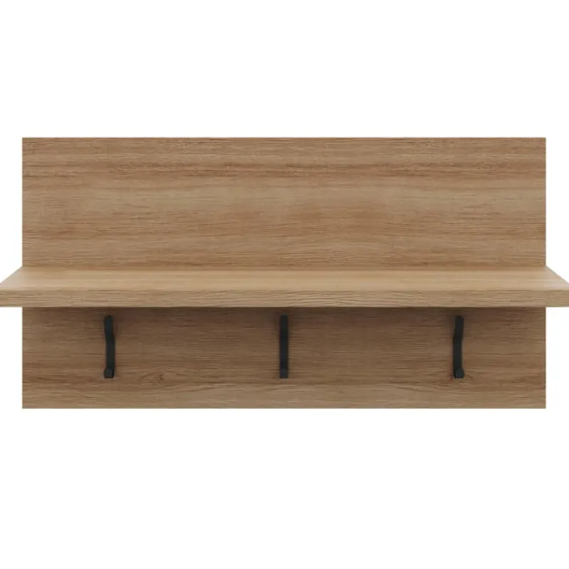 Nexera Entryway Wall-Mounted Coat Rack with Shelf