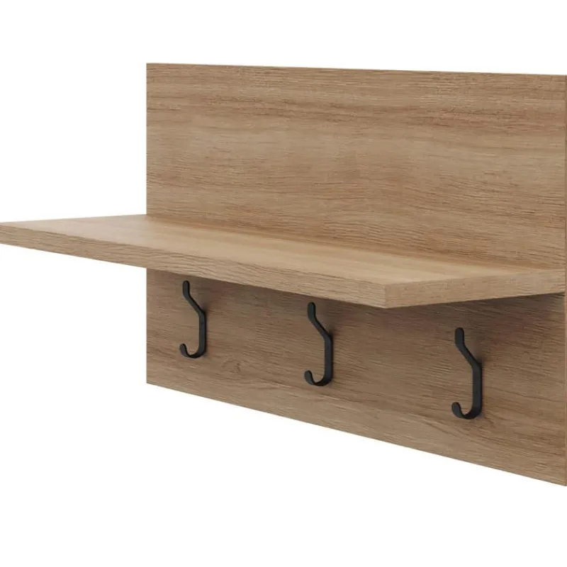 Nexera Entryway Wall-Mounted Coat Rack with Shelf
