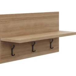 Nexera Entryway Wall-Mounted Coat Rack with Shelf