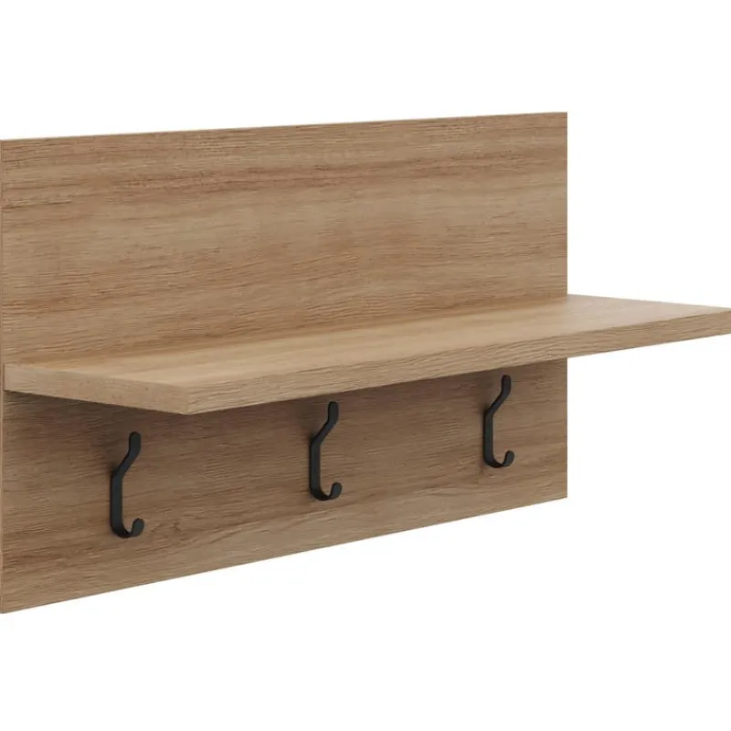 Nexera Entryway Wall-Mounted Coat Rack with Shelf
