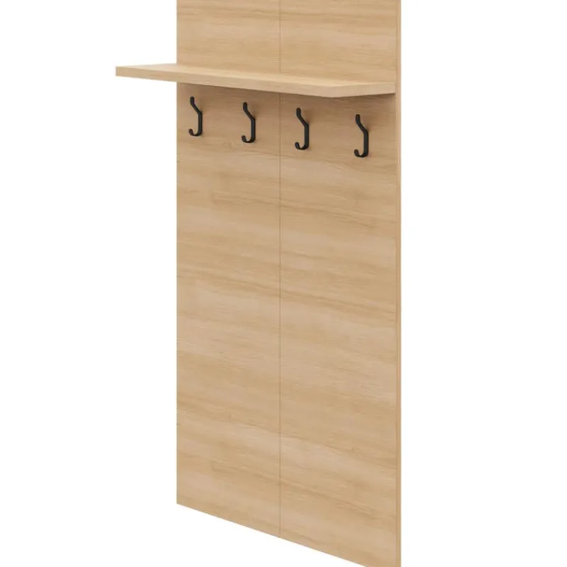 Nexera Entryway Wall-Mounted Coat Rack with Shelf