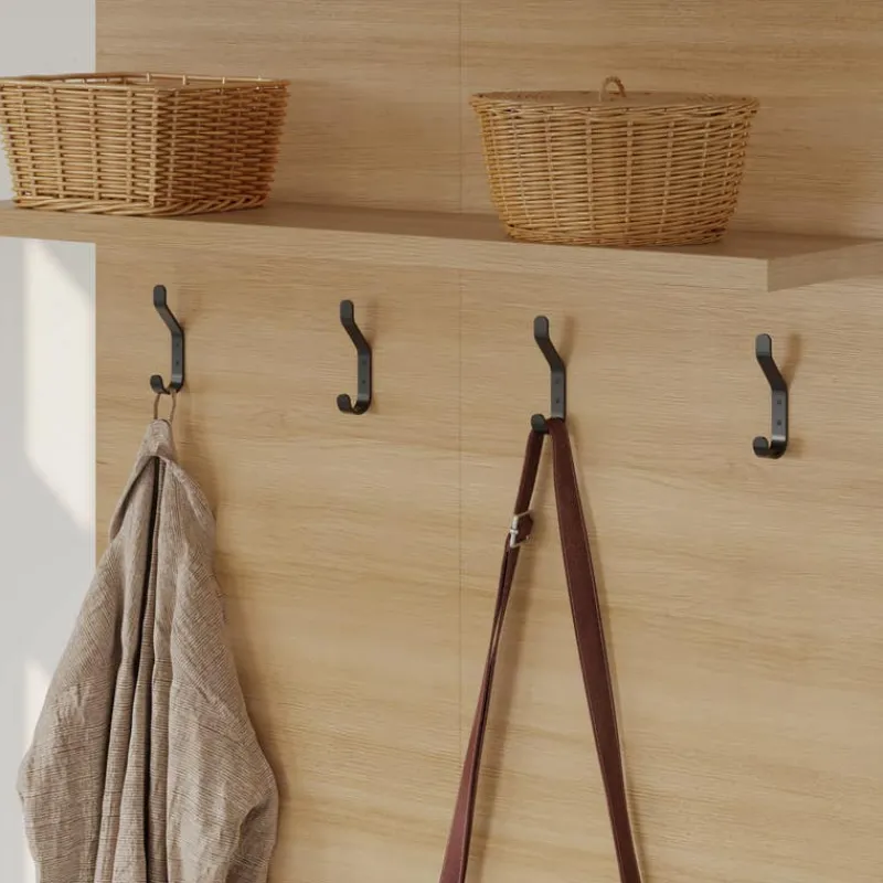 Nexera Entryway Wall-Mounted Coat Rack with Shelf