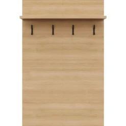 Nexera Entryway Wall-Mounted Coat Rack with Shelf