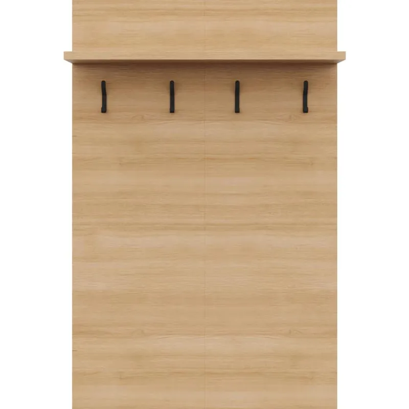 Nexera Entryway Wall-Mounted Coat Rack with Shelf