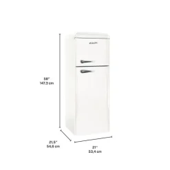 EPIC 21 In 7,5 Cu Ft Refrigerator Top Freezer - ERR82W-1