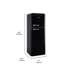EPIC 21 In 7,5 Cu Ft Refrigerator Top Freezer - ERR82BL-1