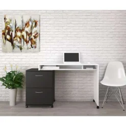 Nexera Essentials Rolling Filing Cabinet, 2-Drawer, -