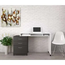 Nexera Essentials Rolling Filing Cabinet, 3-Drawer, -
