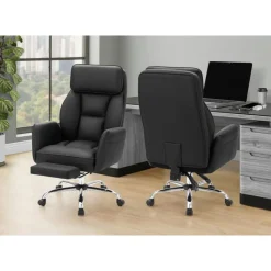 Monarch Executive Office Chair in Faux Leather -