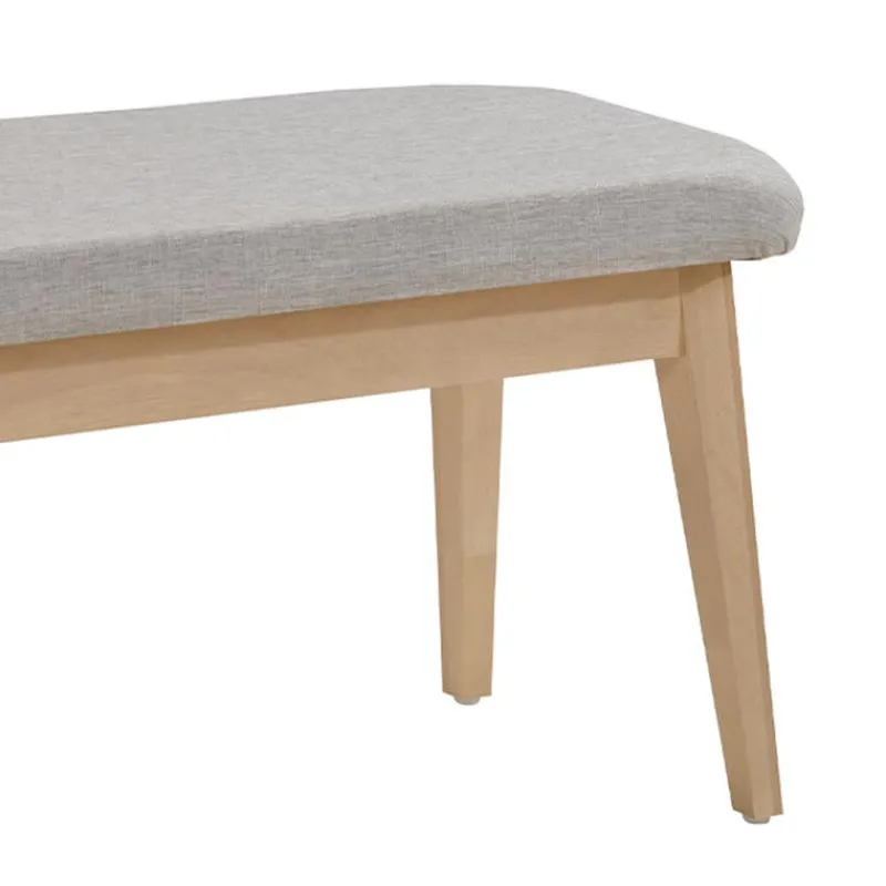 Arboit Poitras Extendable Rectangular Dining Table (48" to 60") with 4 Chairs and Bench -