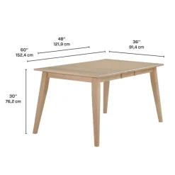Arboit Poitras Extendable Rectangular Dining Table (48
