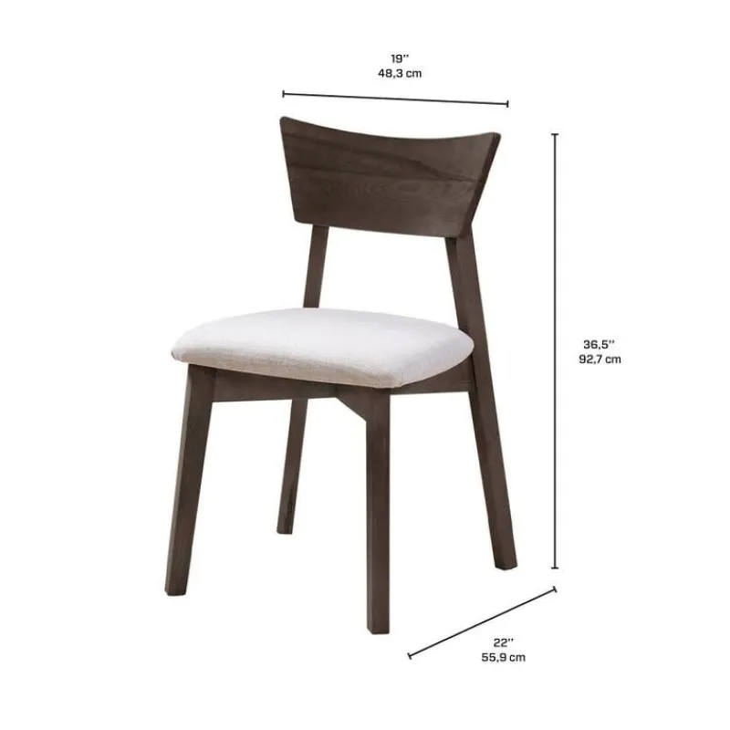 Arboit Poitras Extendable Rectangular Dining Table (54" to 70") with 6 Chairs -