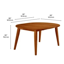 Arboit Poitras Extendable Round Dining Table (48