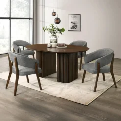 Extendable Round Pedestal Dining Table (48 to 83")