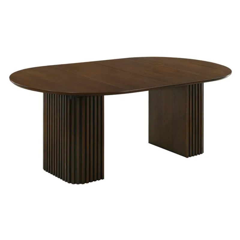 Extendable Round Pedestal Dining Table (48 to 83")