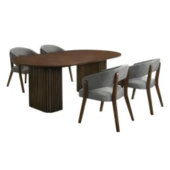Extendable Round Pedestal Dining Table (48 to 83