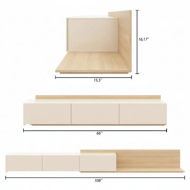 Nexera Extendable TV Console -