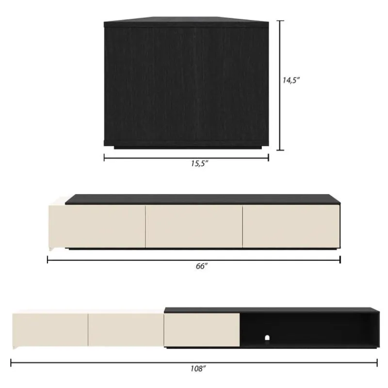 Nexera Extendable TV Console -