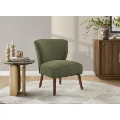 Monarch Fabric Accent Chair - Green