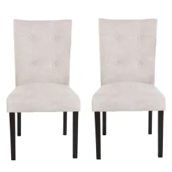 Fabric Chairs (Set of 2) - Cream