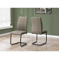 Monarch Fabric Chairs with Black Base (Set of 2) - -