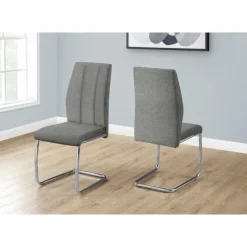 Monarch Fabric Chairs with Chrome Base (Set of 2) - -