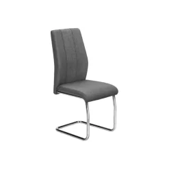 Monarch Fabric Chairs with Chrome Base (Set of 2) - -