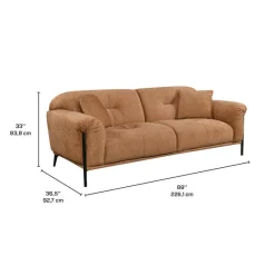 Fabric Sofa - Caramel