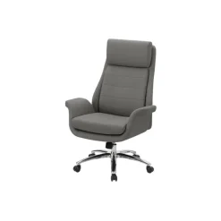 Monarch Faux Leather Ergonomic Office Chair - -