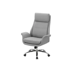 Monarch Faux Leather Ergonomic Office Chair - -