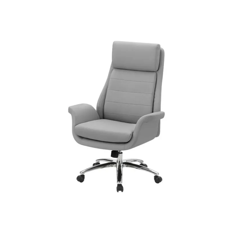 Monarch Faux Leather Ergonomic Office Chair - -