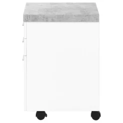 Monarch Filing cabinet - 3 drawer / / cement-look on castor -