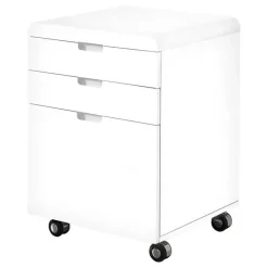 Monarch Filing cabinet - 3 drawers / gloss / castors -