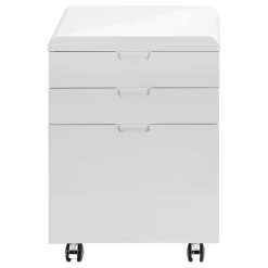 Monarch Filing cabinet - 3 drawers / gloss / castors -
